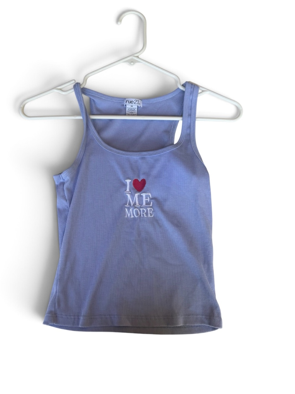 Rue21 Light blue with Red Heart Graphic